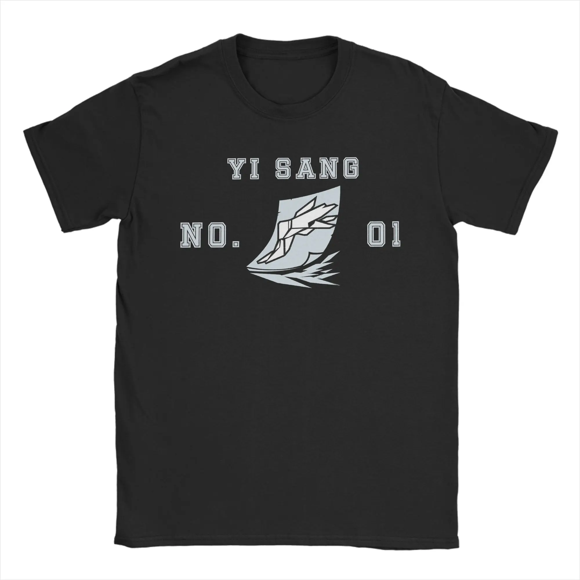 Yi Sang Varsity T Shirt Summer  Popular T Shirts Men Cotton O Neck Oversized Top Tees Short Sleeve Streetwear Tshirt