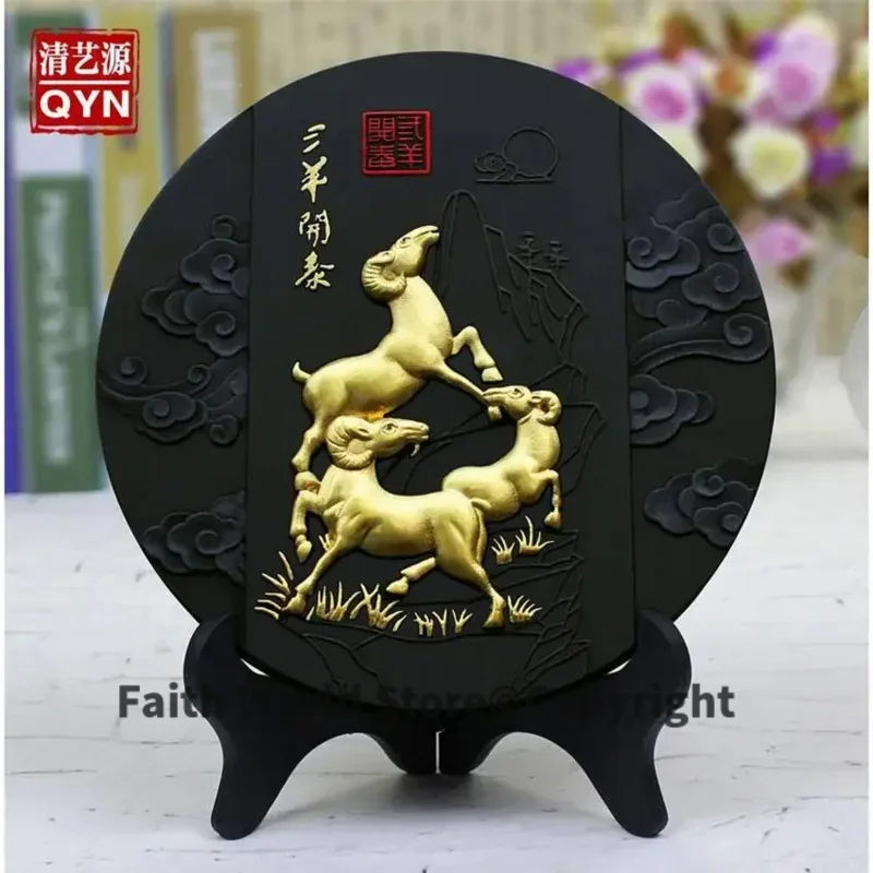 HOT SALE-- HOME OFFICE GIFT efficacious Mascot Talisman # Southeast Asia Thailand SAN YANG KAI TAI GOOD LUCK FENG SHUI statue