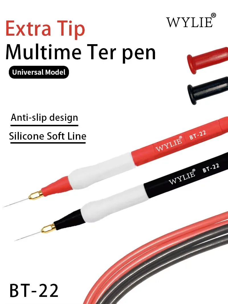WYLIE BT-22 Extra Tip Multimeter Pen High Temperature for Electronics Repair Motherboards Components Current Voltage Testing Too