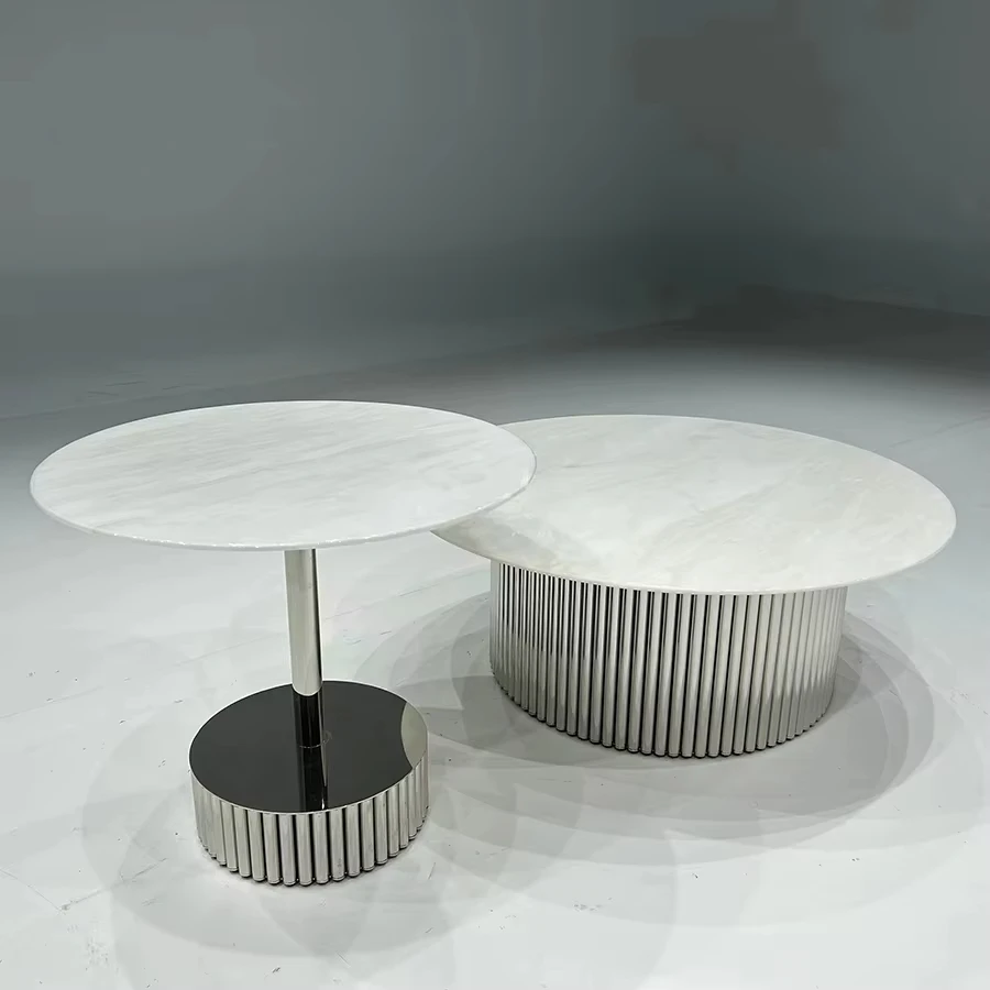 

Modern Nordic luxury home furniture living room set small marble coffee table coffee table