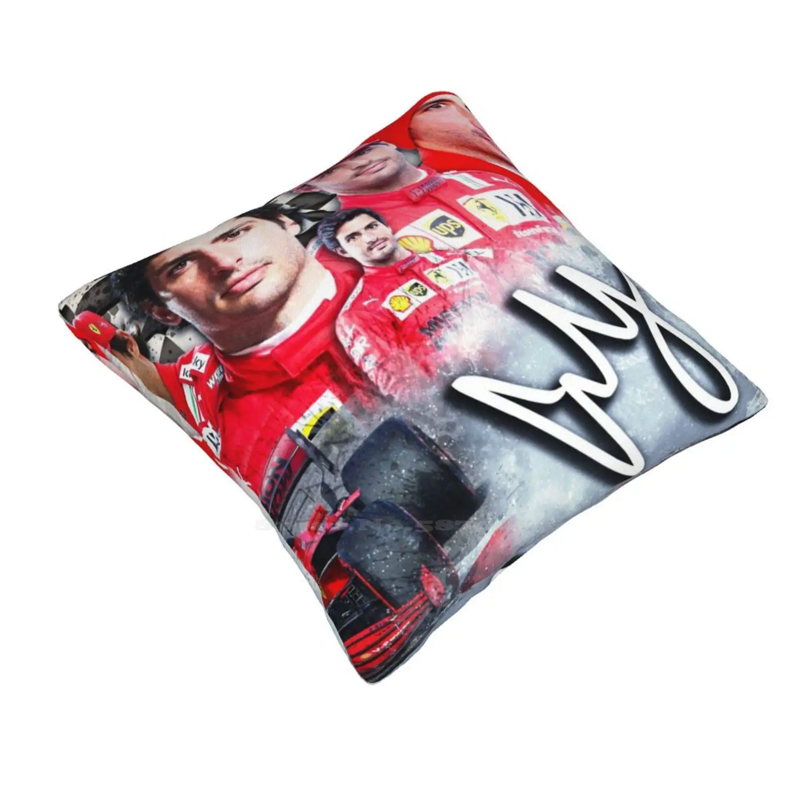 Carlos Sainz Pillowslip Pillowcase Carlos Sainz Motorsport Drivers Drivers Autographed Signed Motor Racing Drivers