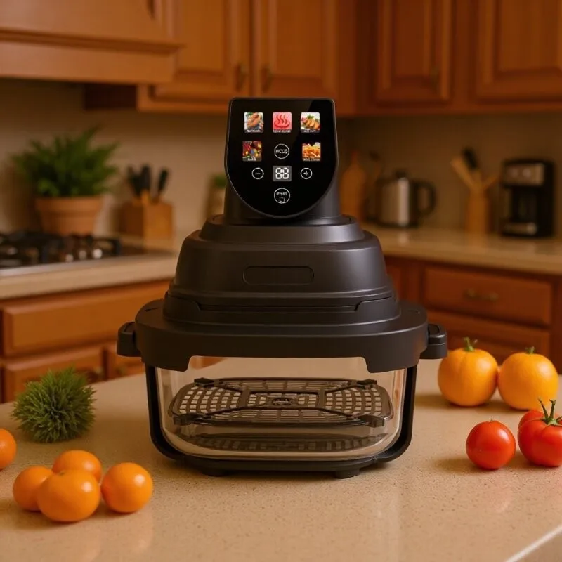 Color Screen Visible Air Fryer Glass Liner Chips Maker Multifunctional Home Oven