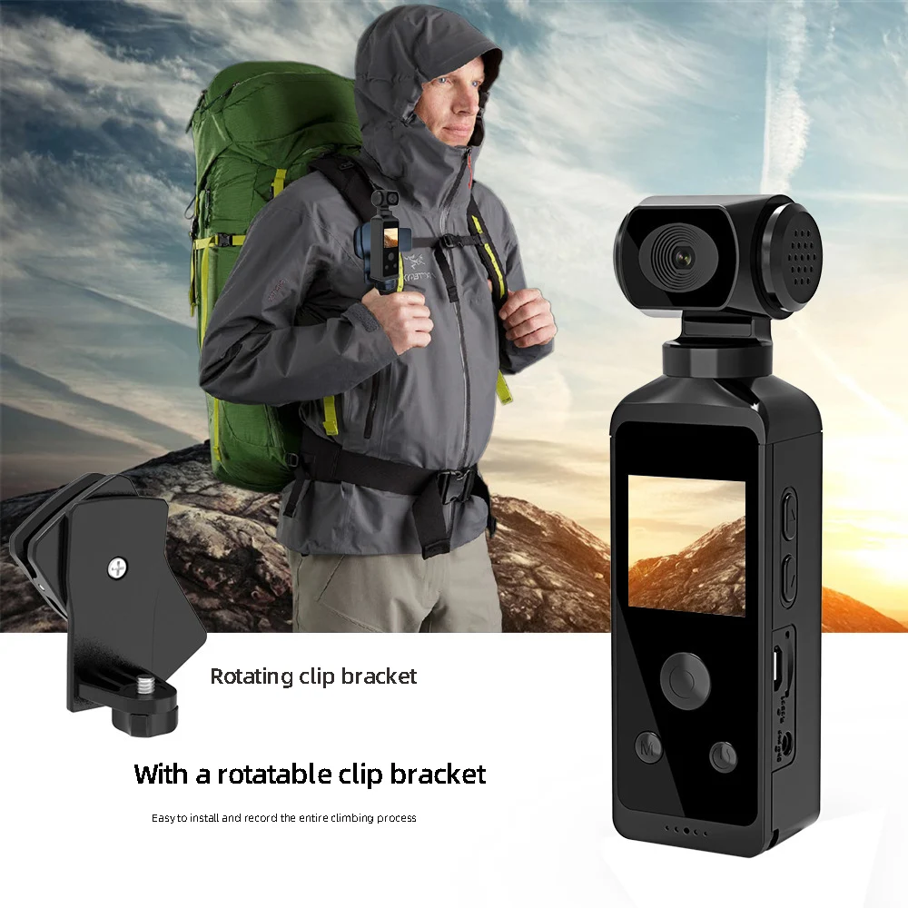 2023 New 4K Sports Pocket Camera 270 Degree Rotating Lens High Definition With Creative Compact Portable Belt Action Camera