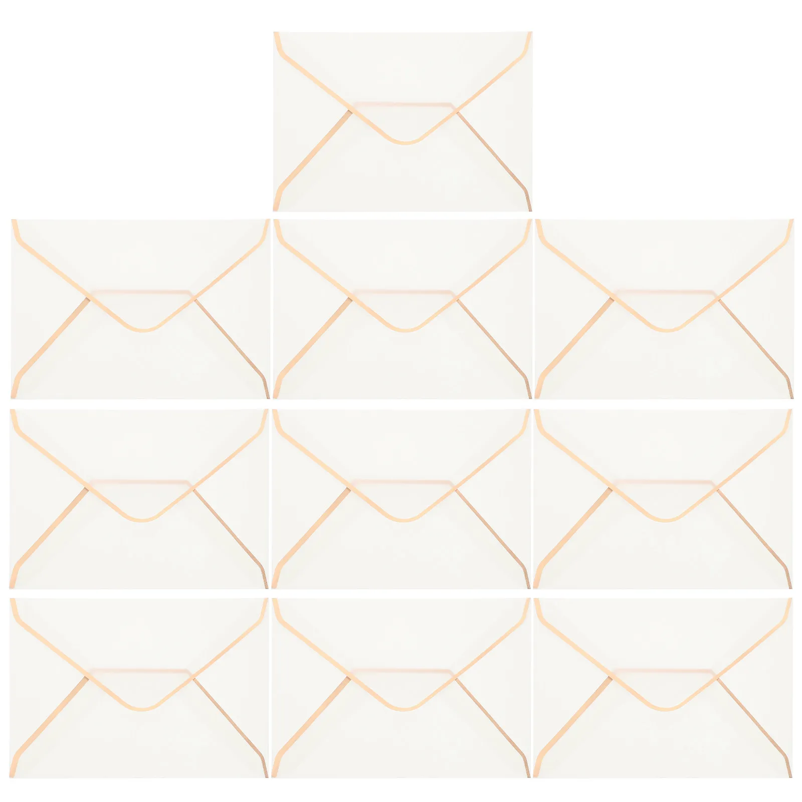 

10Pcs Tracing Paper Envelopes Transparent Translucent Wedding Invitation Envelopes for Greeting Cards Thank You Cards Birthday