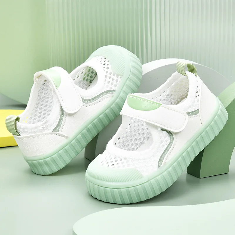 Baby Sandals Men's Summer Toddler Shoes 0 1-2 Years Old Baby Non-Slip Soft Bottom Infant Mesh Surface Shoes Baby Girl Shoes