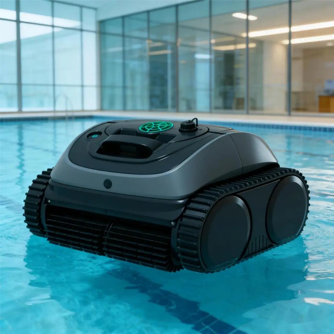 STROVAN 150m² Robotic Pool Cleaner, Eco Li-Battery, High-Efficiency Filtration for Outdoor Hotels