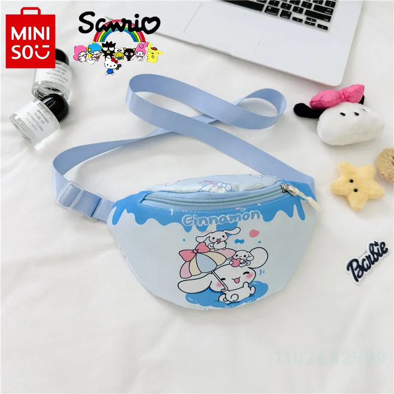 Miniso neue Kinder Umhängetasche modische und hochwertige Damen Handy tasche Cartoon niedlichen und vielseitigen Mädchen Hüft tasche