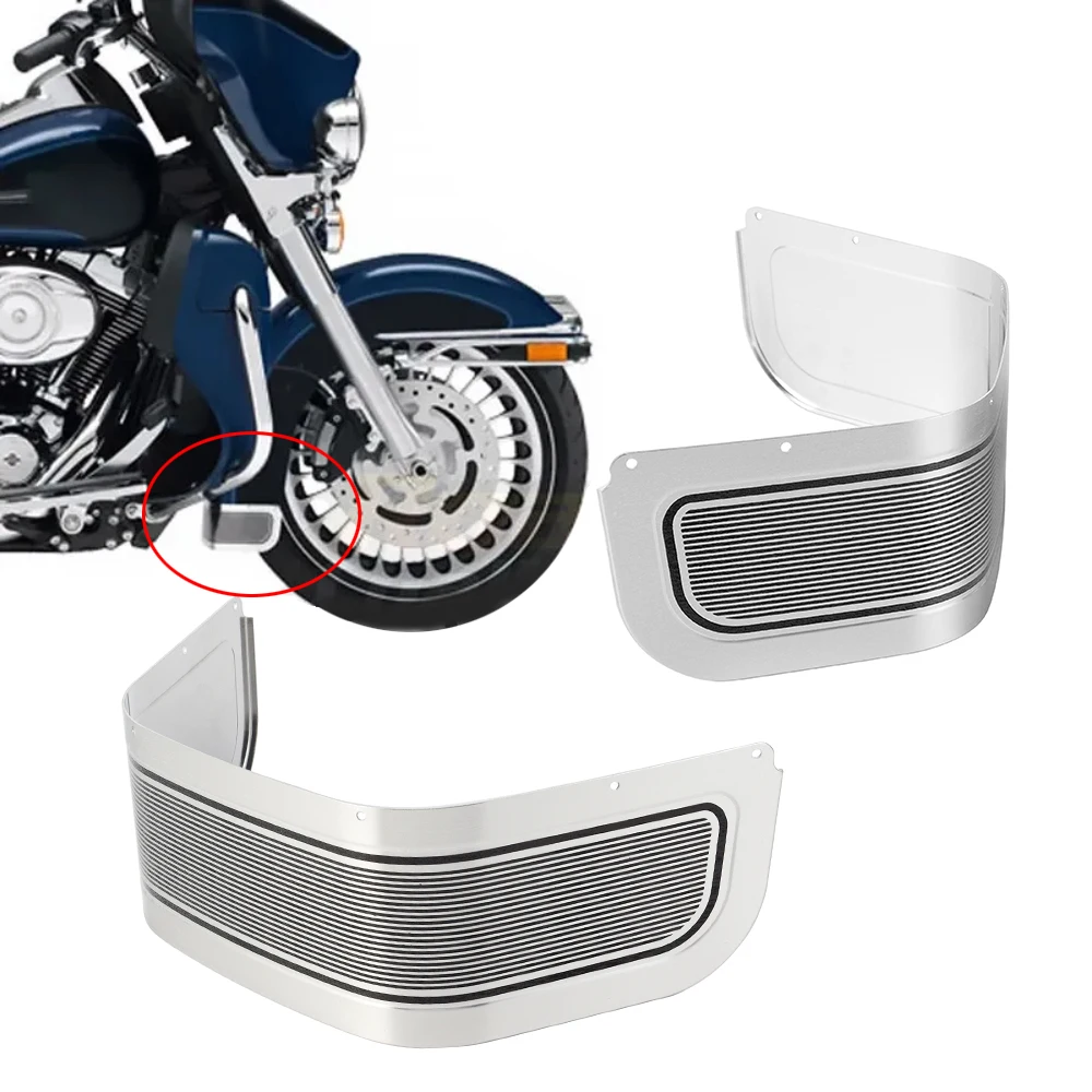 Motorcycle Front Fender Skirt Trim Protector Cover For Harley Touring Road King Ultra Limited Electra Glide FLHR FLHX 2014-2022