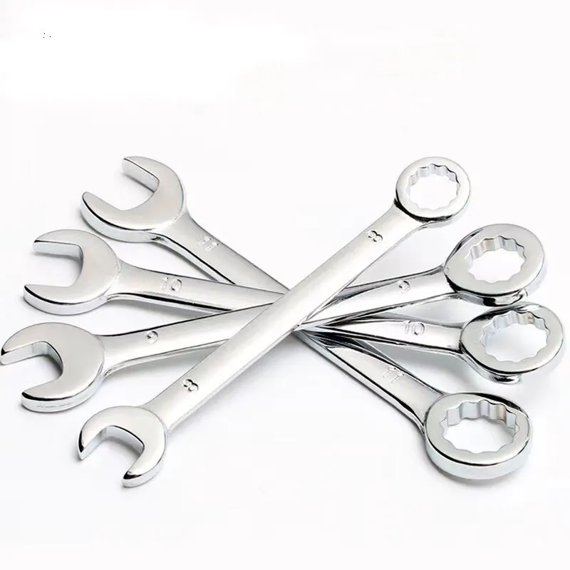 10 Piece Mini Spanner Blue Set Hand Tools Key Ring Spanner Explosion Proof Pocket Metric Spanner