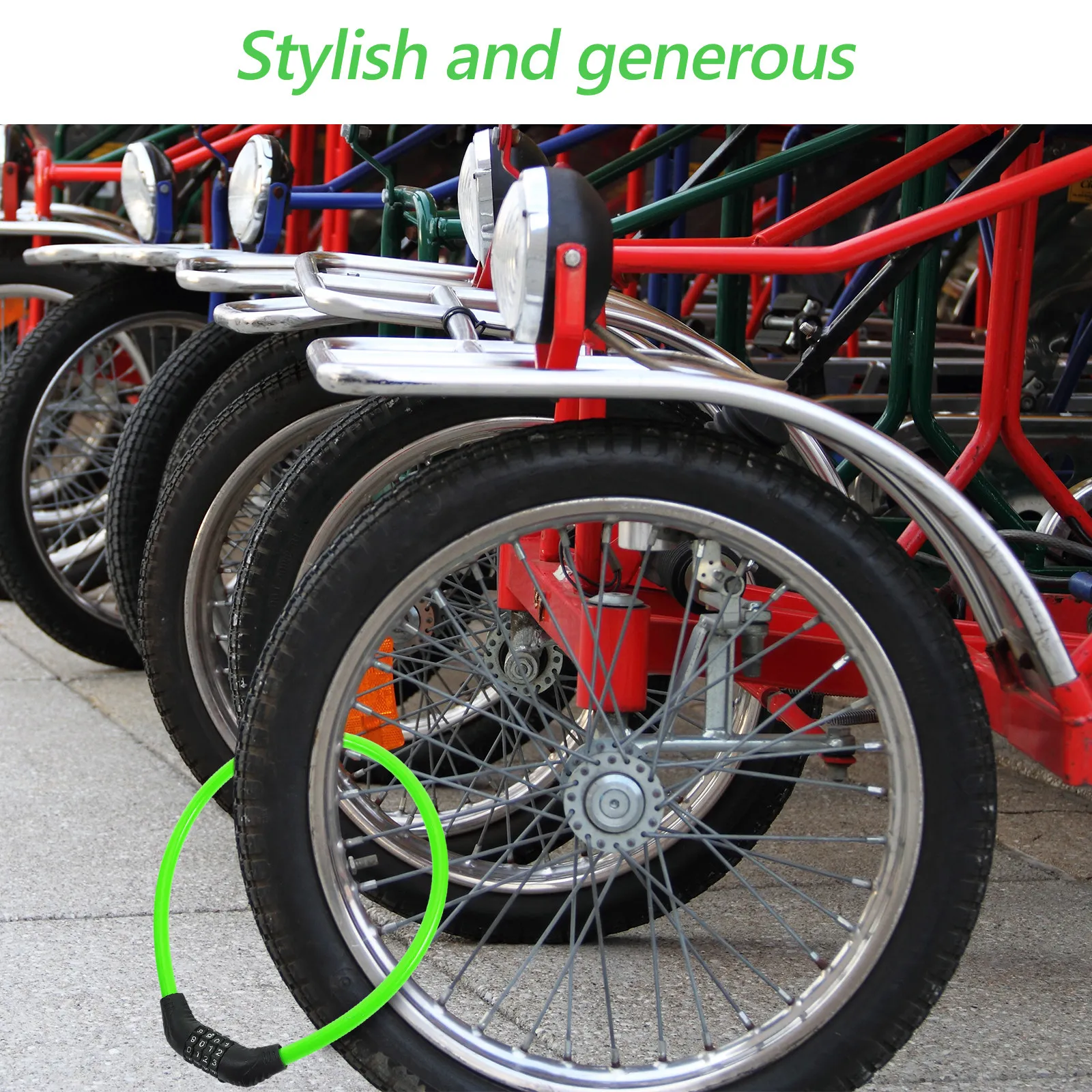 Portable Bike Chain Lock with Keys Anti-Theft Cycling Security Lock for Bicycle Luggage Bag Travel Outdoor Sturdy Steel