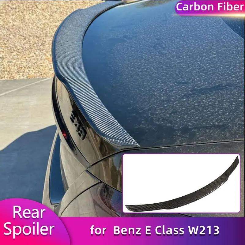 

Full Carbon Fiber Rear Trunk Spoiler Wings for Mercedes Benz E Class W213 E53 E63 AMG Sedan 2016-2023 Rear Spoiler Boot Wing Lip