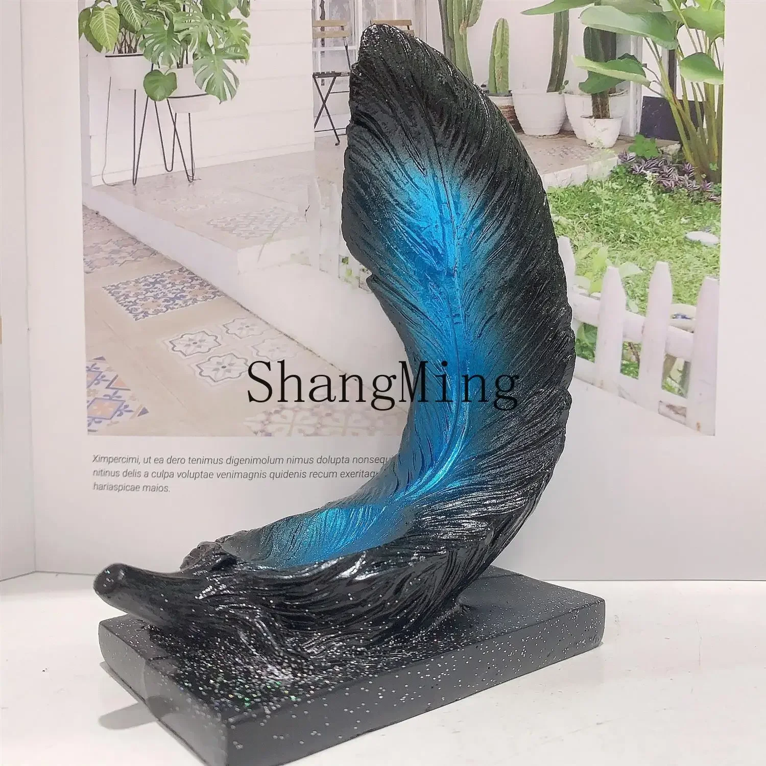 CL feather resin handicraft ball base, crystal ball base, ore support crystal cluster base
