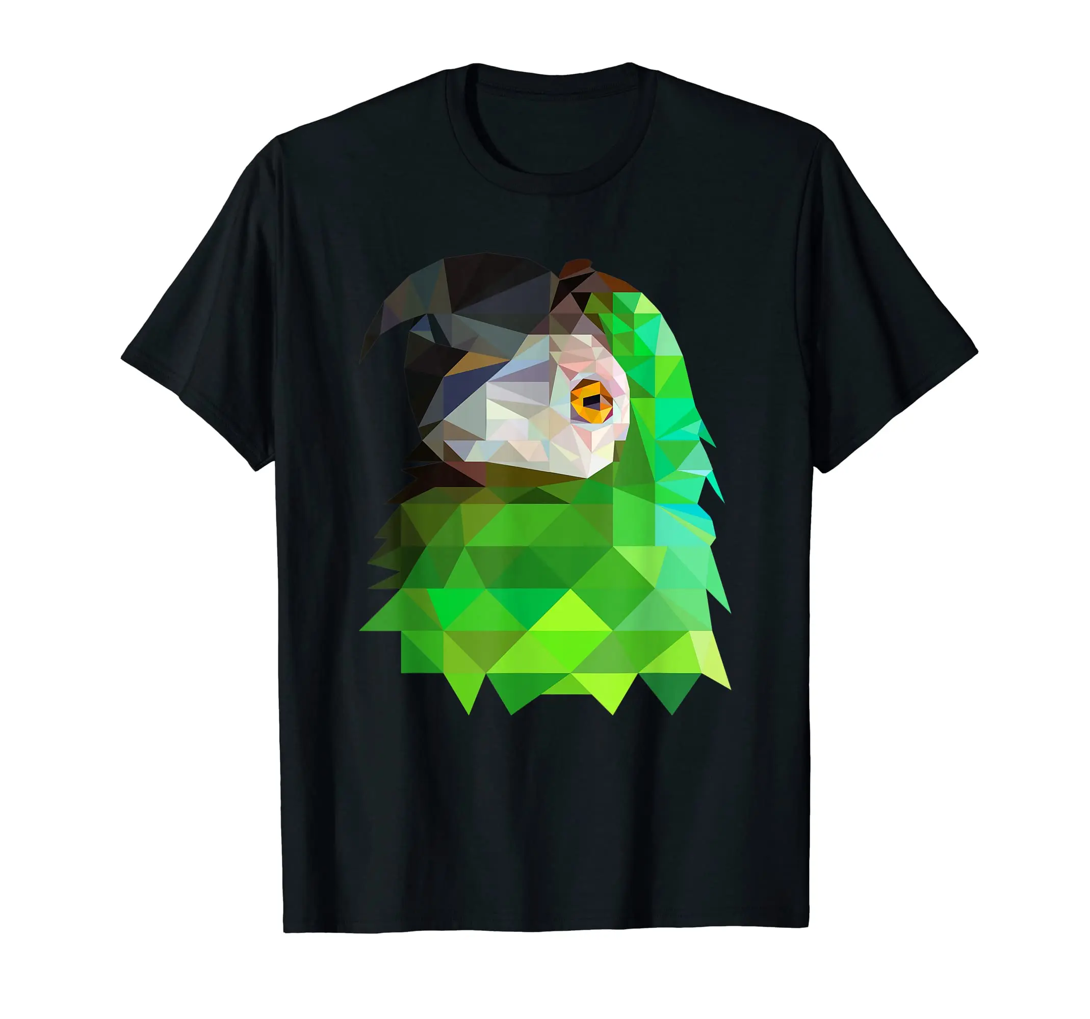 Polygonal parrot Anime Graphic T-shirts for Men Clothing Women Short Sleeve Tees Vintage High Quality 100%Cotton