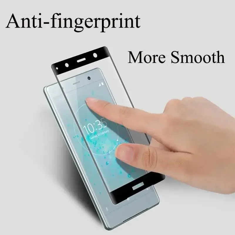 3D Tempered Xperia XA XA1 XA2 Ultra Plus X XP XZ XZ2 XZS XZ1 Compact Premium Glass Curved Full Cover For Sony 4D view 5