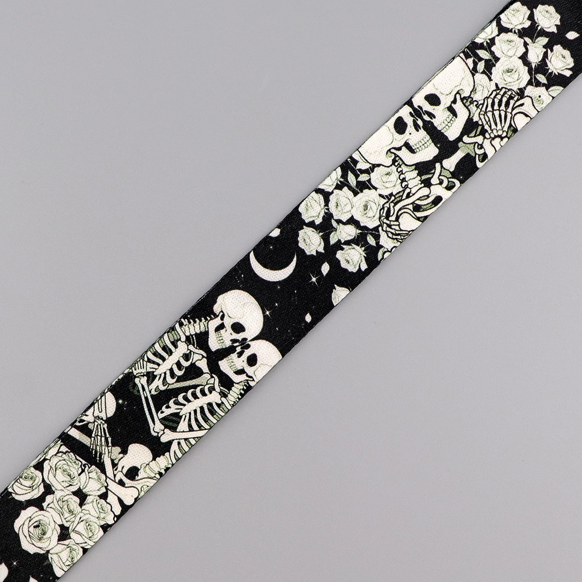 Skeleton Crow Neck Straps Lanyard Keychain ID Card Pass Gym Mobile Phone Key Ring Badge Holder Lariat Accessories Gifts