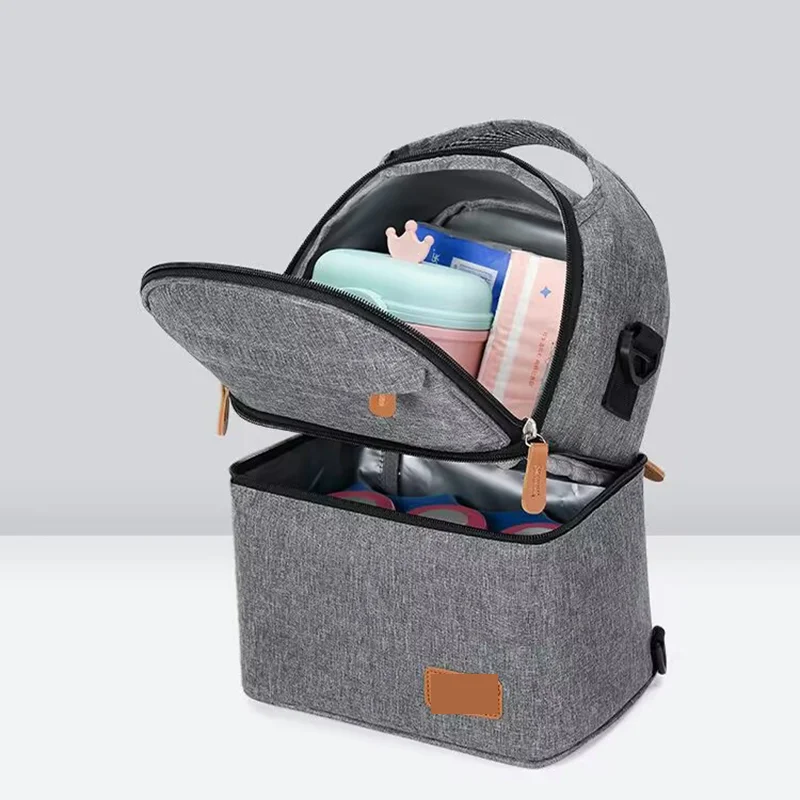 Large Capacity Thermal Insulation Lunch Bag Oxford Cloth Food Storage Picnic Bags Tote Portable Cooler Box Bags