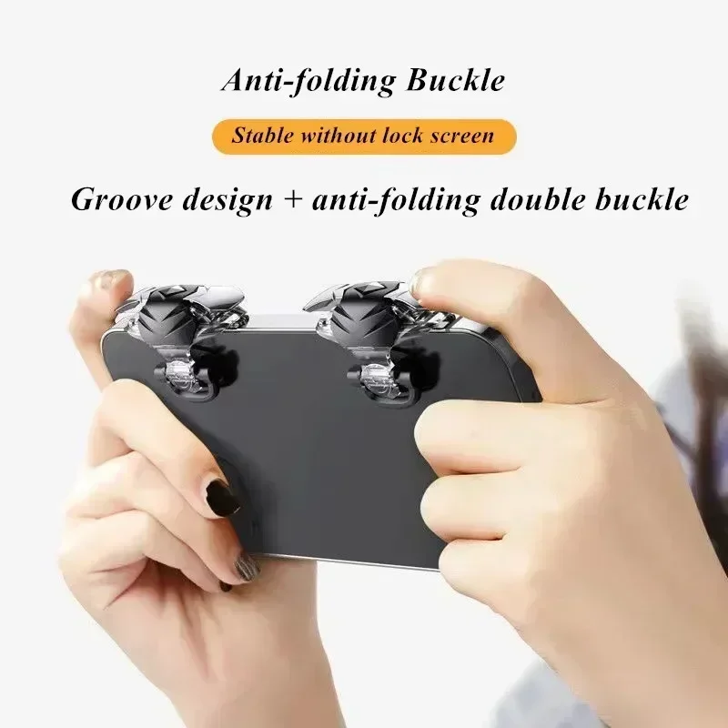 JS332 ABS Mobile Phone Gaming Accessories L1 R1 Game Triggers for Survival Rules PUBG Aim Shooting Key Button for IPhone Android