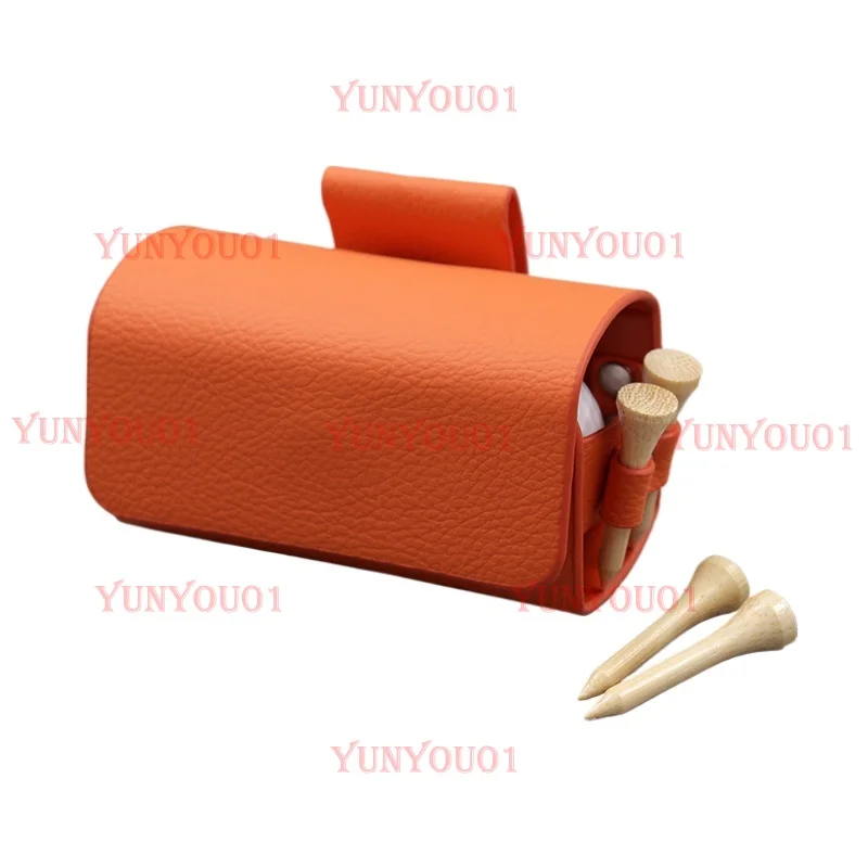 

Hot-selling Golf Ball Small Fanny Pack, Leather Ball Cover, Horizontal Magnetic Suction Can Hold 2 Balls