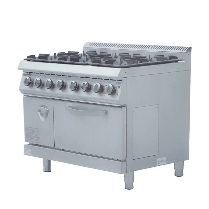 Commercial Stainless Steel Open-Counter Casserole Noodles Stove 6-Burner with Clay Pot for Commercial Cooking Equipment
