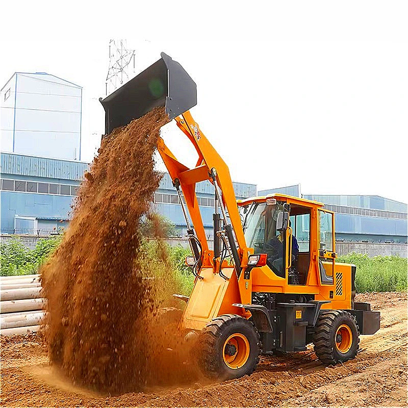 Manufacturer Mini Loader 2 Ton Wheel Loader Small Front Loader Mini Material Front Loading Equipment High Quality Customized