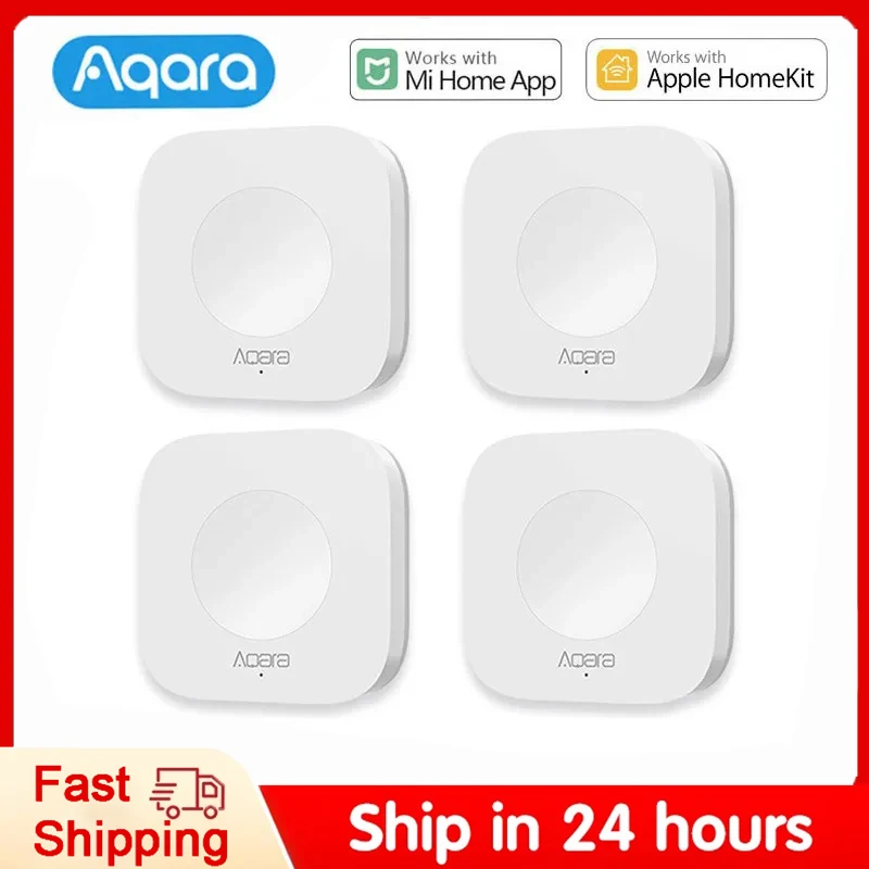 Aqara Wireless Mini Switch Zigbee Connection Versatile 3-way Control Button for Smart Home Device work With Mihome Apple HomeKit