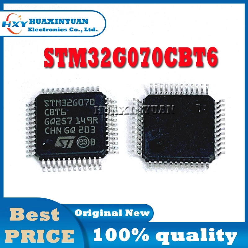 STM32G070CBT6 STM32 STM32G070 STM32G0 LOFP-48 Cortex-M0+ 32-bit Microcontroller MCU 128KB Flash 36KB RAM Micro Controller LOFP48