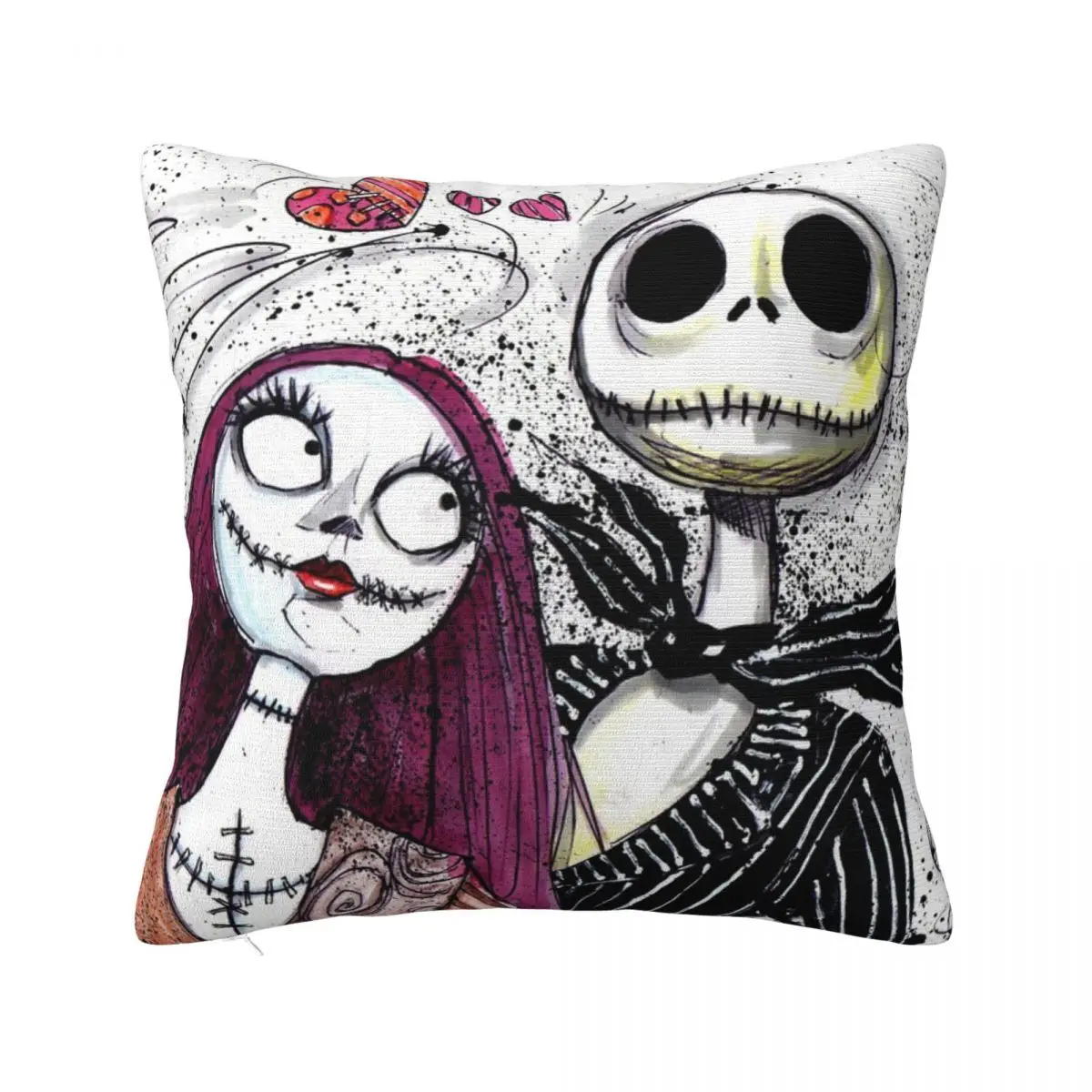 Jack And Sally Pillow Cases Decorative Cushion Room Decorating Items Pillow Case Pillow Cover