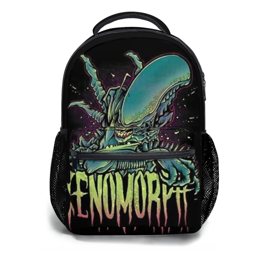 Beware the Xenomorph New Female Fashion kids High Capacity Waterproof College Backpack Trendy Girls Laptop School Bags 17inch