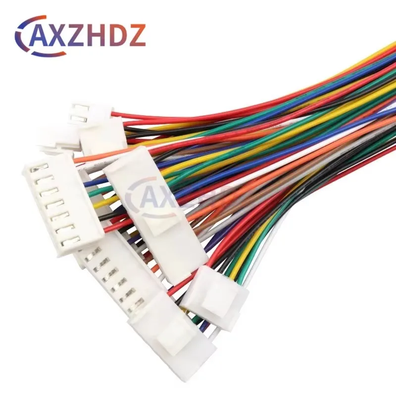 

10PCS VH3.96 2/3/4/5/6 Pin Female Housing Plug Connector With Wire 22AWG 20cm 2p 3p 4p 5p 6p 3.96MM Single Head Tinned Cable