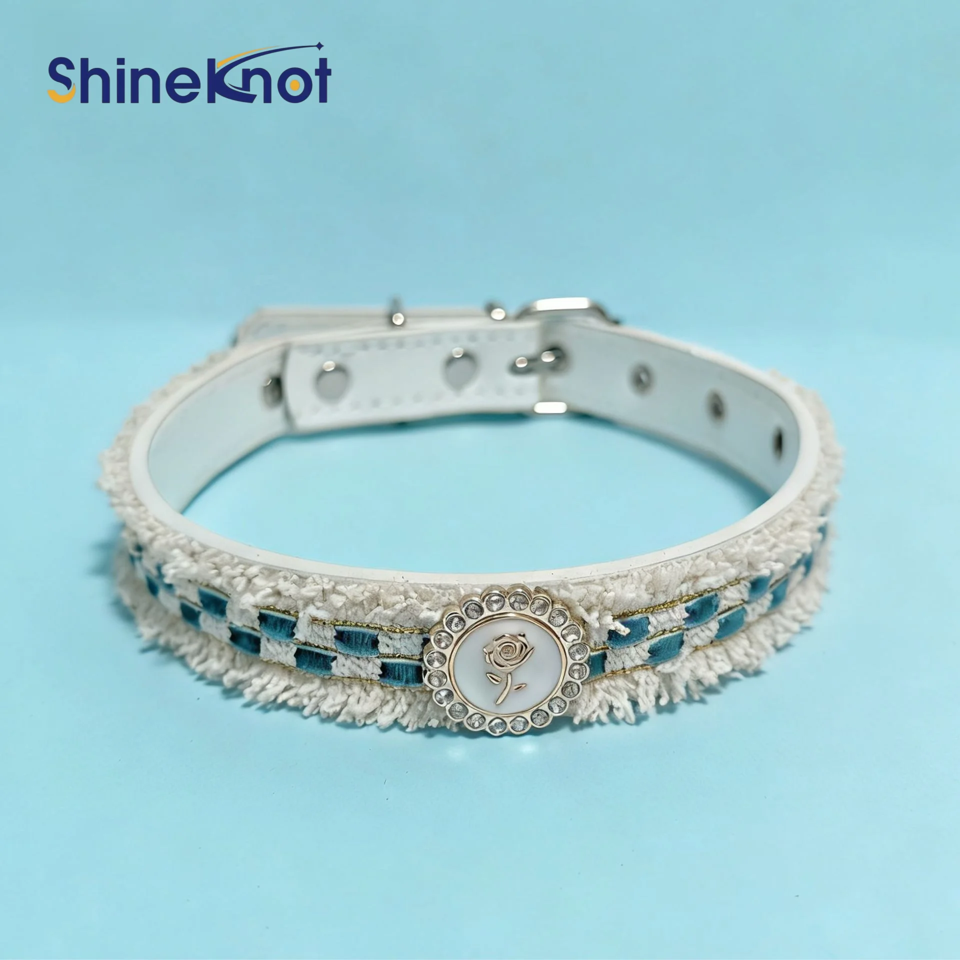 SHINEKNOT New Popular Dog Collar Small And Medium-Sized Cute Pet Collar Adjustable Retro Small Fragrance Cat And Dog Collar