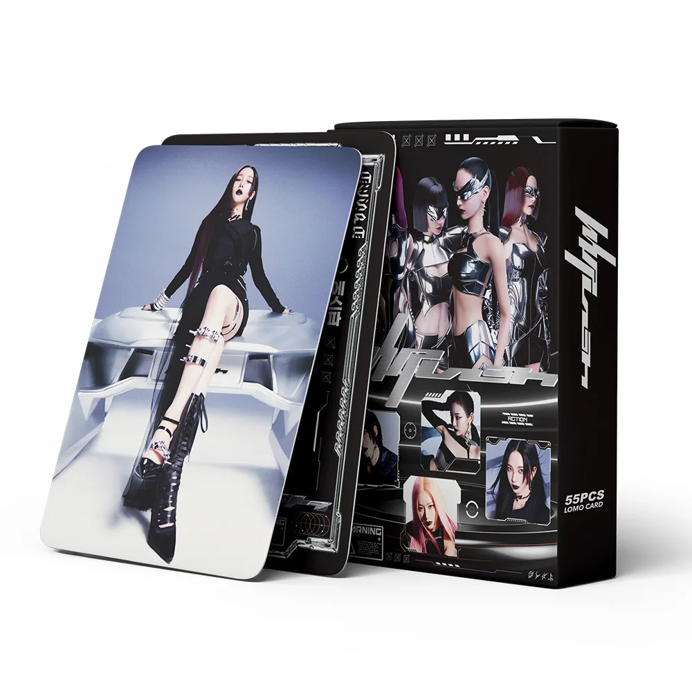 55Pcs/Set Kpop Karina New Album Lomo Cards HD Photocards Girls Photo Card For Collection Fans Gift