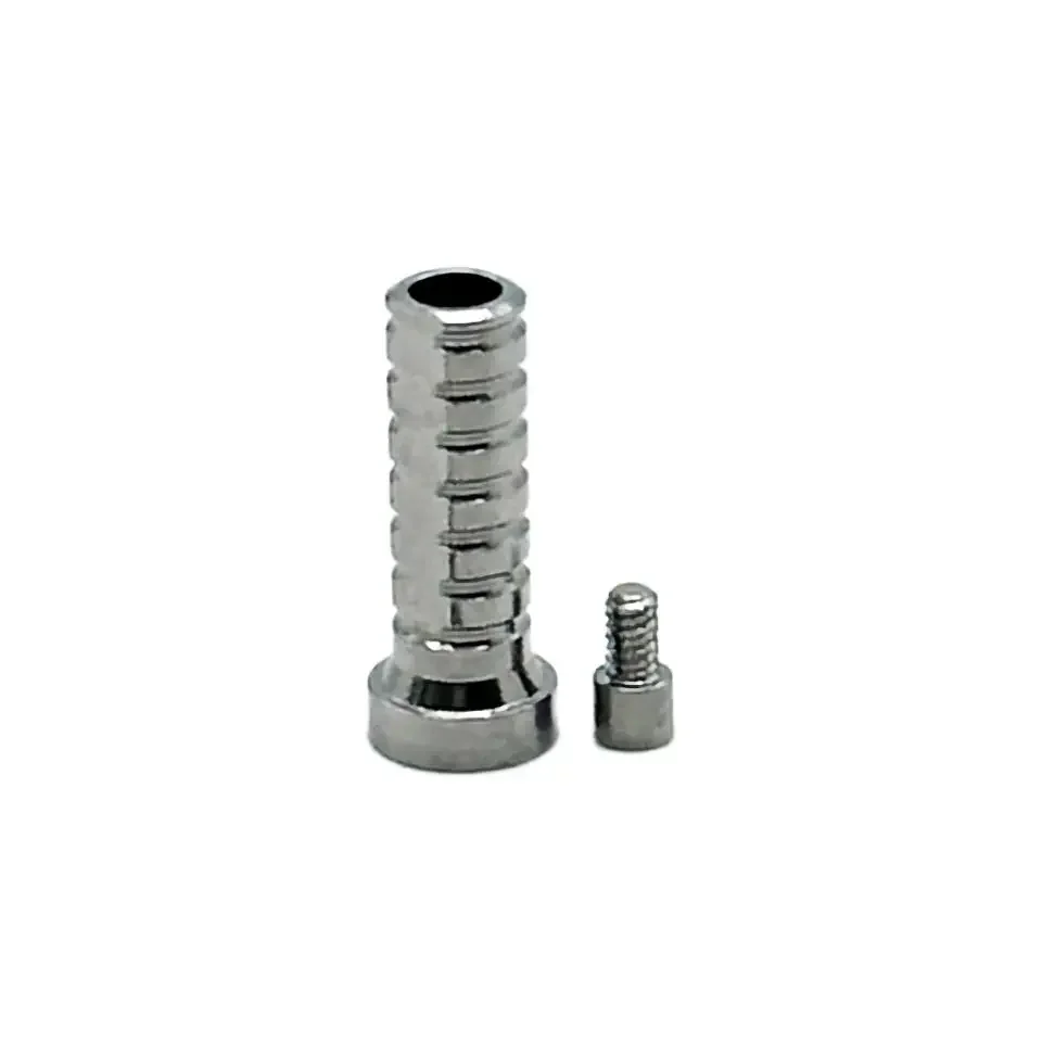 10Pcs Dental Implant Multi-Unit Temporary Coping Cylinder Fit Neodent GM Abutment Restoration Titanium Coping Sleeves Screws