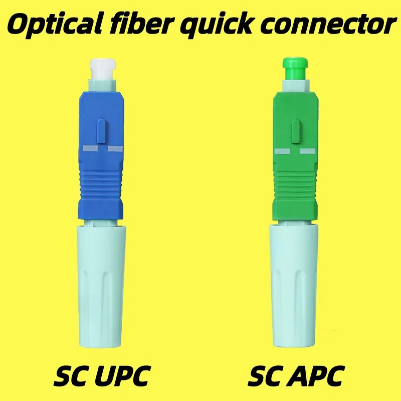 

SC/UPC SC/APC Optical Fiber Quick Connector FTTH Single Mode Fiber Optic Fast Connector Fiber Cold Connector Tool