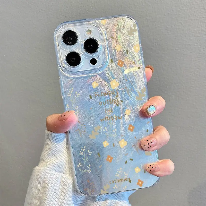 

Flower phone case suitable for iPhone 16 creative phone case iPhone 15 fashionable phone case iPhone14 anti drop protective case