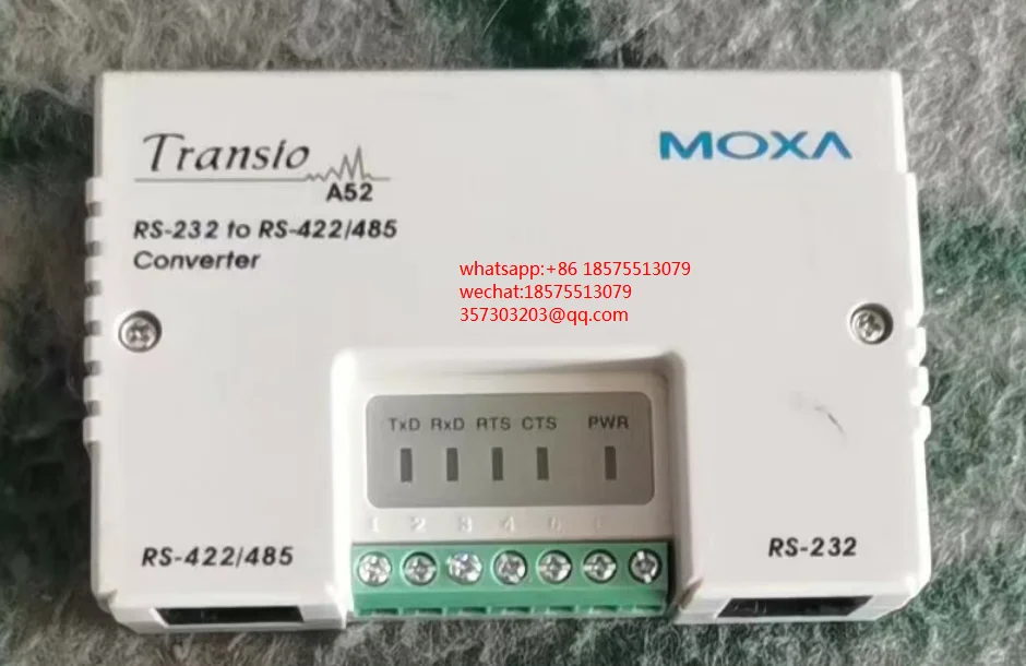 

FOR MOXA A52 RS-232 TO RS-422/485 Active Converter Bidirectional Converter 1 PIECE