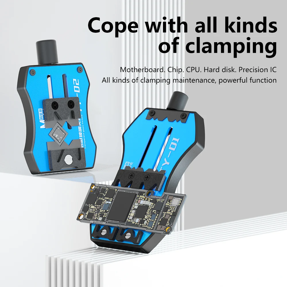 MaAnt TY-01 / 02 Jig with Heat Resistant Tempered Glass Fixture PCB Board Mainboard CPU Chip IC Planting Tin Universal Clamp