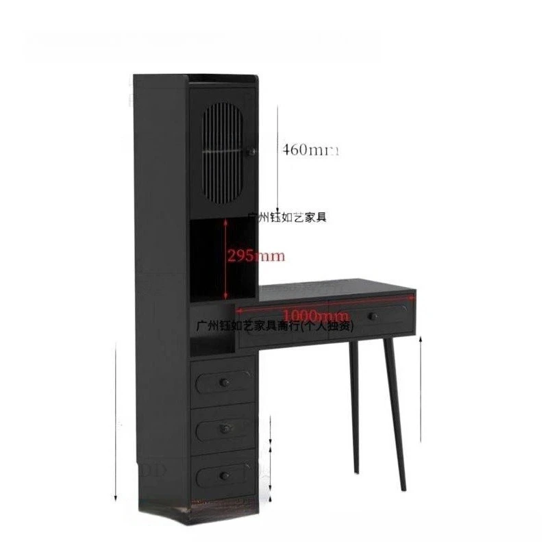 Komoda z litego drewna, zintegrowana szafka do przechowywania w małej sypialni, toaletka w stylu amerykańskim retro, wielowarstwowa.