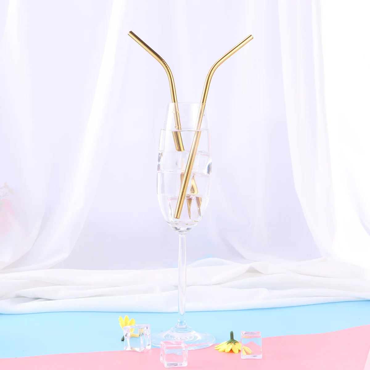 

11Pcs Reusable Stainless Steel Straw Set Bent Straight Types for 20oz Tumbler Cups Travel Outdoor Use Reusable Straws