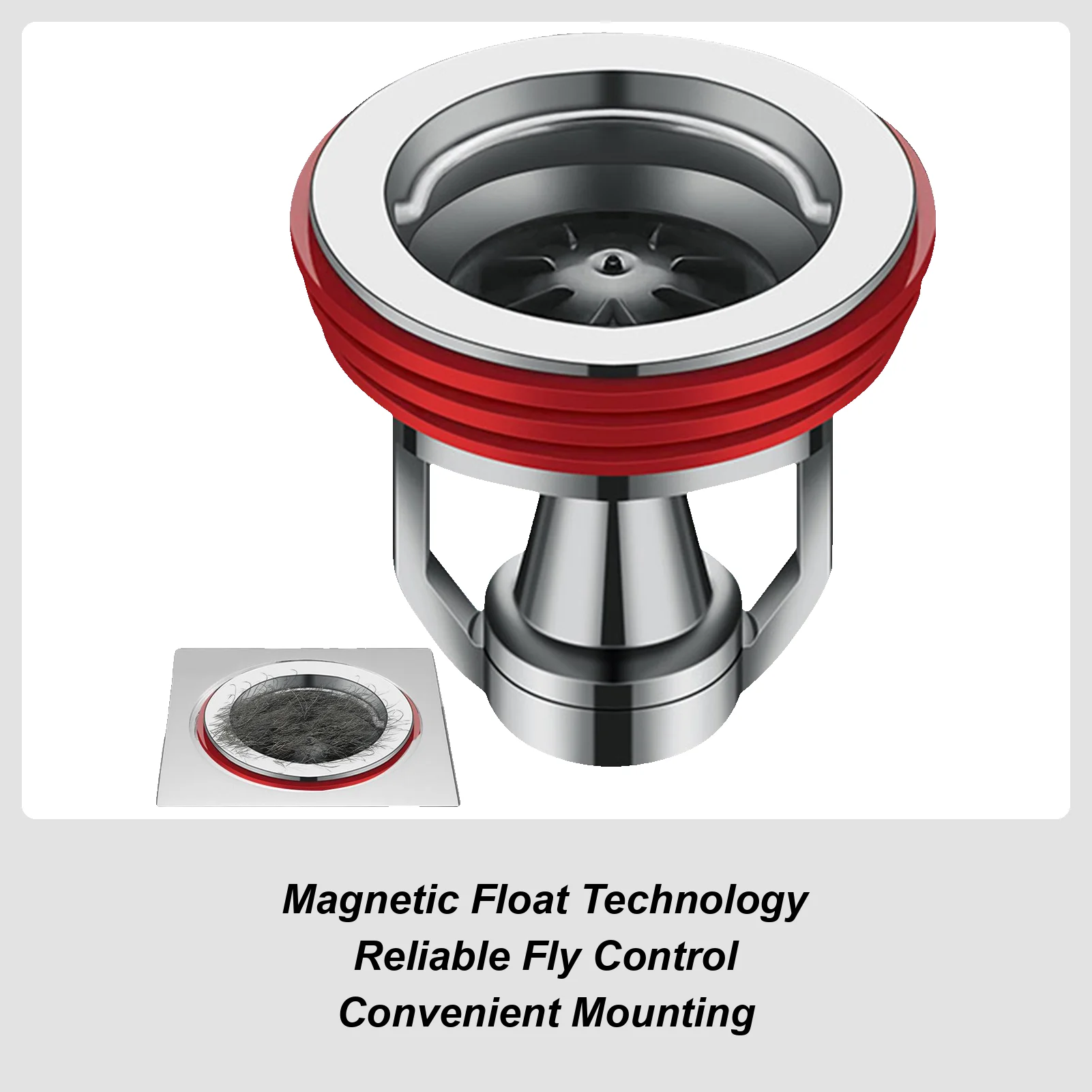 

Сливной клапан для пола с защитой от запаха. Слив для пола. Слив для душа. Предотвращение обратного потока. Универсальный полностью медный дезодоратор для слива пола.