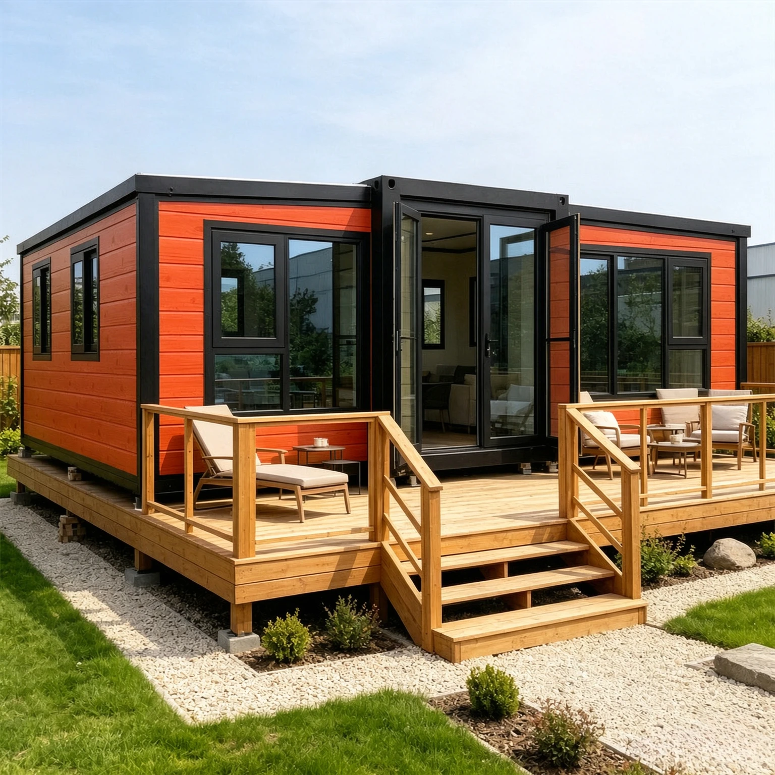 Modular House Expandable Container House Tiny Home Forest Cabin Garden Rooms Warehouse Barn Folding Room Prefab Light Villa