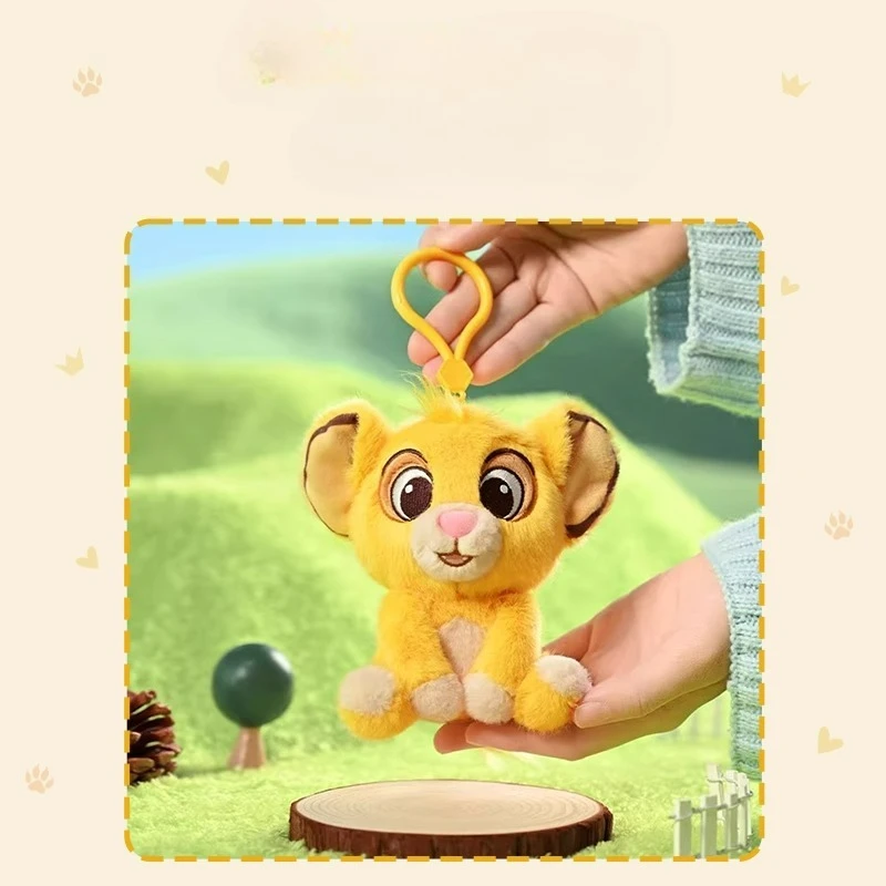 ディズニー 11cm ‌ ライオン・キング ‌   シンバぬいぐるみペンダント、かわいいぬいぐるみ、キーホルダー、バックパックペンダント、子供の誕生日プレゼント