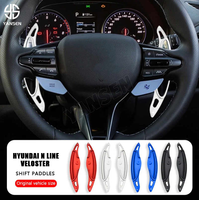 

Shift Paddles For Hyundai I30 N Line Veloster Car Steering Wheel Shifter Paddle DSG Extender Sticker