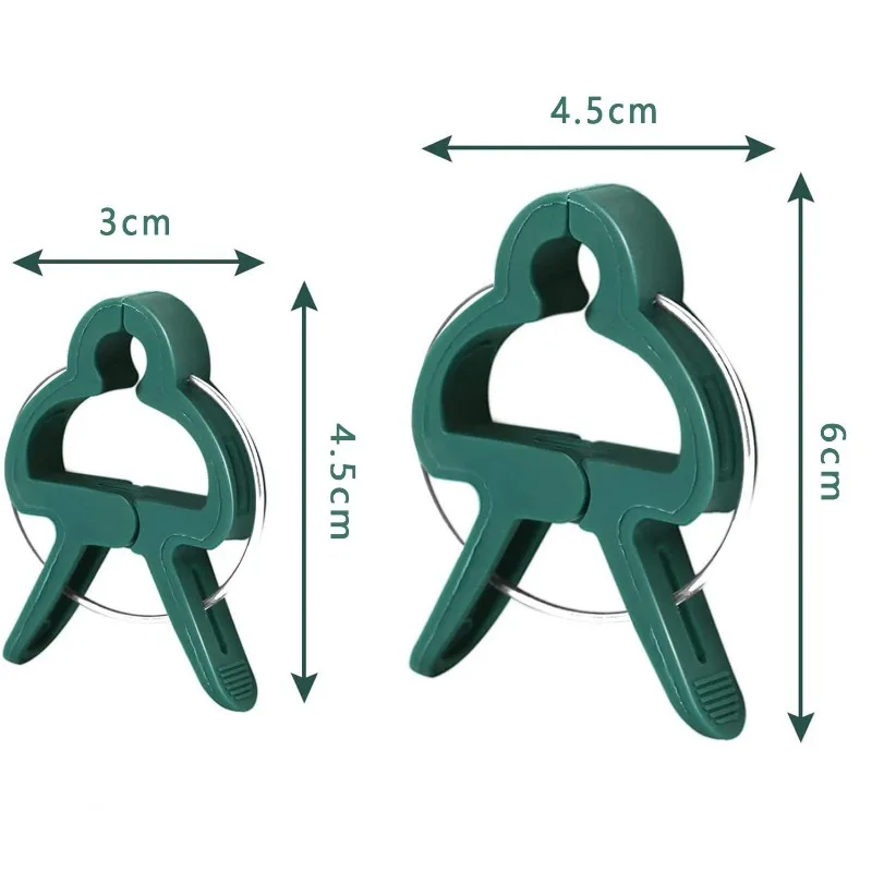 

10PCS Reusable Green Garden Plant Fixed Clips for Greenhous Vegetables Flowers Stem Vines Grape Clamp Support Fastener Tools