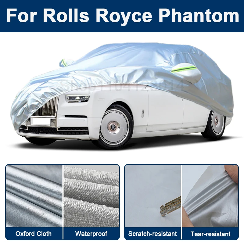 

Всепогодный чехол для автомобиля Rolls Royce Phantom с отражающими полосами, водонепроницаемый, снегозащитный, пылезащитный, с защитой от УФ-излучения