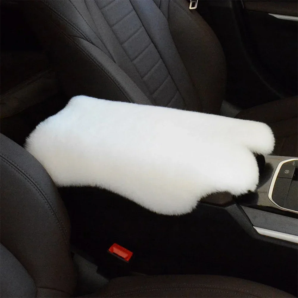 Car Plush Armrest Console Cover Armrest Box Cushion Auto Central Armrest Box Arm Rest Pad Soft Universal Interior Accessories