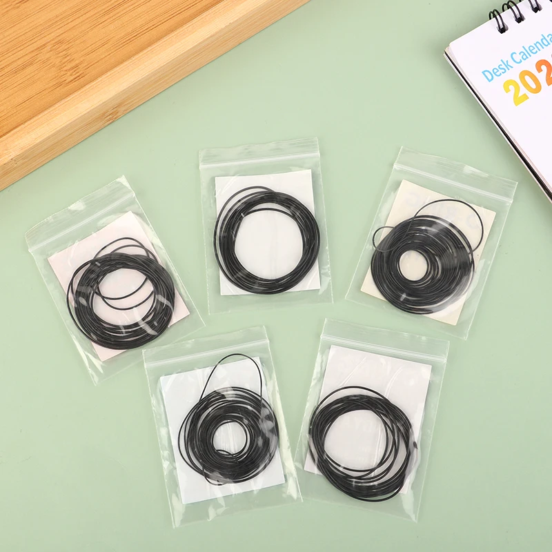 1Pack 0.5/0.6/0.7/0.8/0.9mm Watch O-Ring Waterproof Rubber Watch Back Cover Gaskets O Ring Repair Watchmaker Tools Accessories