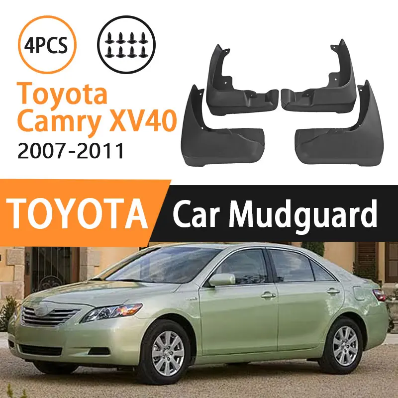 

4 шт. брызговики для Toyota Camry XV40 2007 2008 2009 2010 2011, брызговик, переднее и заднее колесо, автомобильные аксессуары, защита от брызг