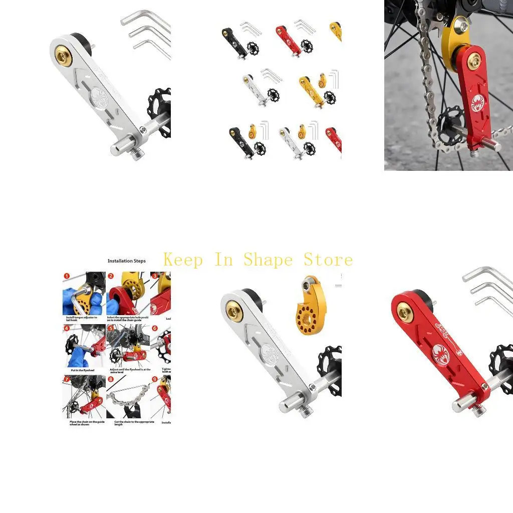 

U1JC Universal Bike Chain Guard Easy To Mount Bike Rear Derailleurs 1 Speed Chain Guide Road Bicycles Chain Stabilizers