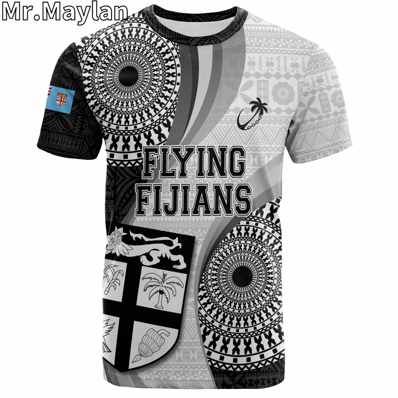 Custom 3D Printed Fiji Polynesian Hawaii T-Shirt Flying Fijians Rugby Tribal Pattern Tshirt Men Women Streetwear Unisex Tee Tops