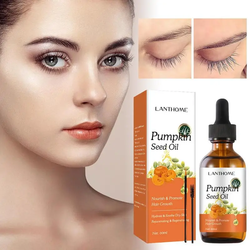 

Eyelash Oil For Growth Organic Hair Oil 60ml Hair Growth Products For Hair Care Hydrating & Repairing Dry Damaged Hair Skin